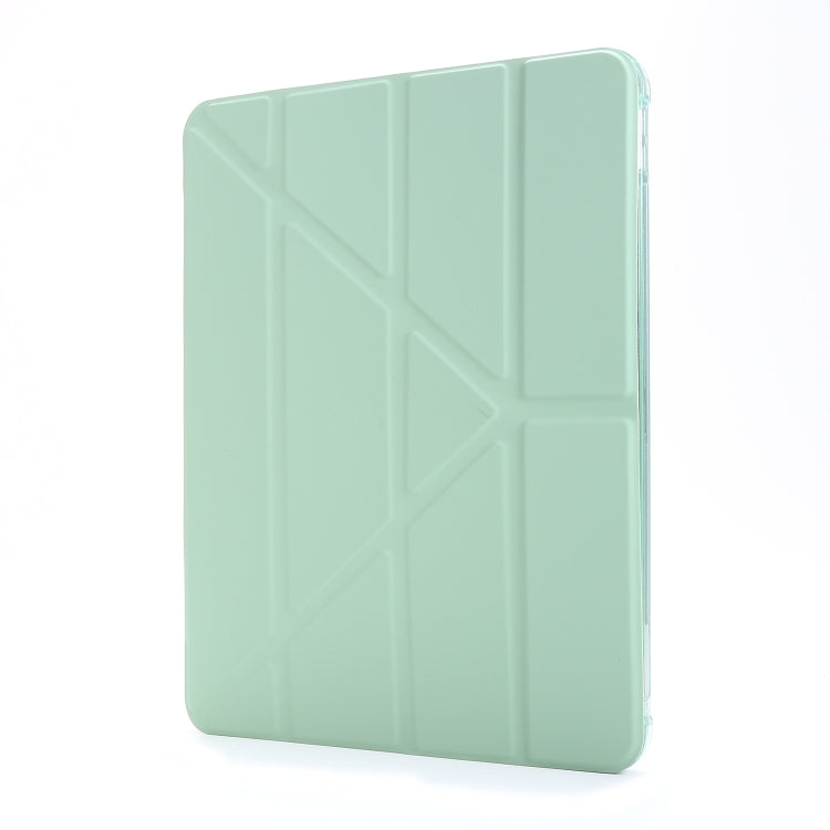 For iPad Pro 11 2022 / 2021 Multi-folding Horizontal Flip PU Leather + Shockproof TPU Tablet Case with Holder & Pen Slot(Green) - iPad Pro 11 (2022/2021) Cases by buy2fix | Online Shopping UK | buy2fix