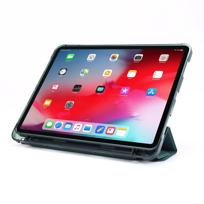 For iPad Pro 11 2022 / 2021 Multi-folding Horizontal Flip PU Leather + Shockproof TPU Tablet Case with Holder & Pen Slot(Dark Blue) - iPad Pro 11 (2022/2021) Cases by buy2fix | Online Shopping UK | buy2fix