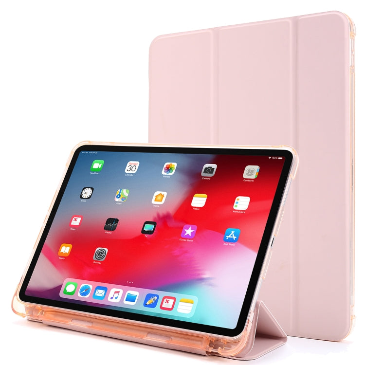 For iPad Pro 11 2022 / 2021 Multi-folding Horizontal Flip PU Leather + Shockproof Airbag TPU Tablet Case with Holder & Pen Slot & Wake-up / Sleep Function(Gold) - iPad Pro 11 (2022/2021) Cases by buy2fix | Online Shopping UK | buy2fix