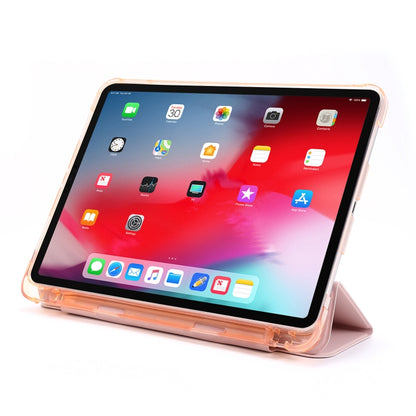 For iPad Pro 11 2022 / 2021 Multi-folding Horizontal Flip PU Leather + Shockproof Airbag TPU Tablet Case with Holder & Pen Slot & Wake-up / Sleep Function(Gold) - iPad Pro 11 (2022/2021) Cases by buy2fix | Online Shopping UK | buy2fix