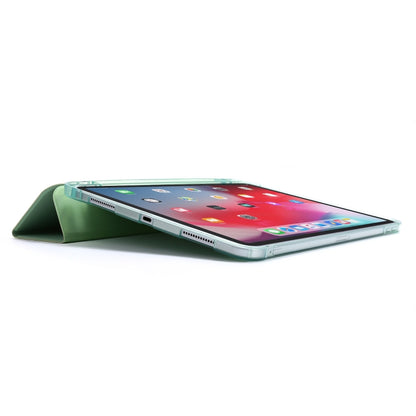 For iPad Pro 11 2022 / 2021 Multi-folding Horizontal Flip PU Leather + Shockproof Airbag TPU Tablet Case with Holder & Pen Slot & Wake-up / Sleep Function(Green) - iPad Pro 11 (2022/2021) Cases by buy2fix | Online Shopping UK | buy2fix