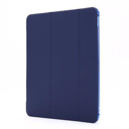 For iPad Pro 11 2022 / 2021 Multi-folding Horizontal Flip PU Leather + Shockproof Airbag TPU Tablet Case with Holder & Pen Slot & Wake-up / Sleep Function(Dark Blue) - iPad Pro 11 (2022/2021) Cases by buy2fix | Online Shopping UK | buy2fix