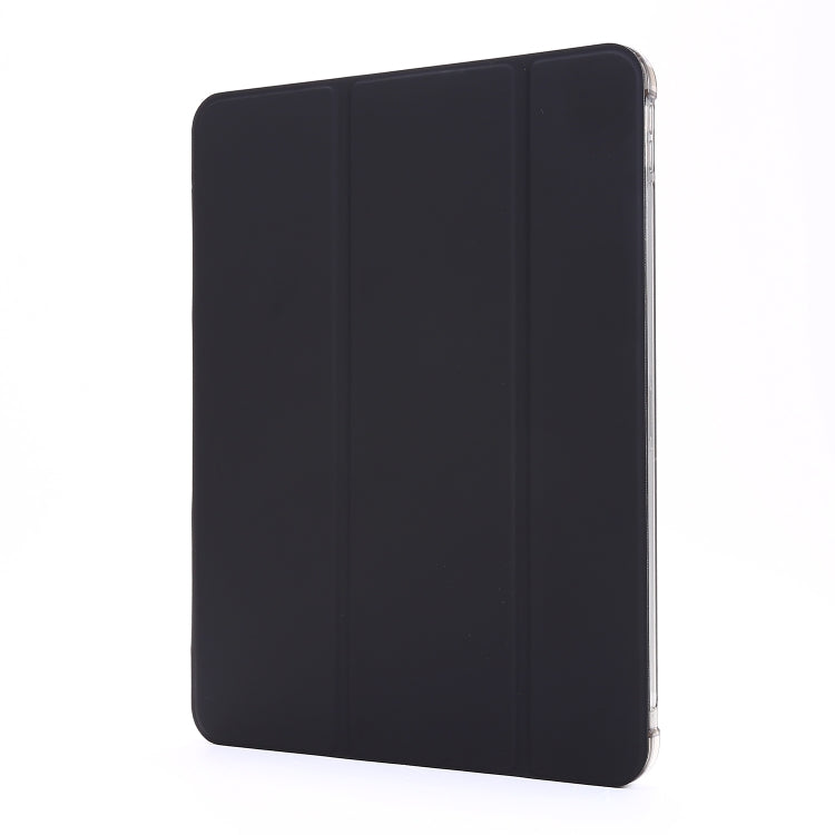 For iPad Pro 12.9 2022 / 2021 Multi-folding Horizontal Flip PU Leather + Shockproof Airbag TPU Tablet Case with Holder & Pen Slot & Wake-up / Sleep Function(Black) - iPad Pro 12.9 (2022/2021) Cases by buy2fix | Online Shopping UK | buy2fix