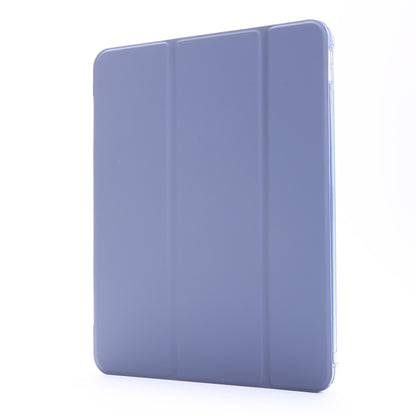 For iPad Pro 12.9 2022 / 2021 Multi-folding Horizontal Flip PU Leather + Shockproof Airbag TPU Tablet Case with Holder & Pen Slot & Wake-up / Sleep Function(Purple) - iPad Pro 12.9 (2022/2021) Cases by buy2fix | Online Shopping UK | buy2fix