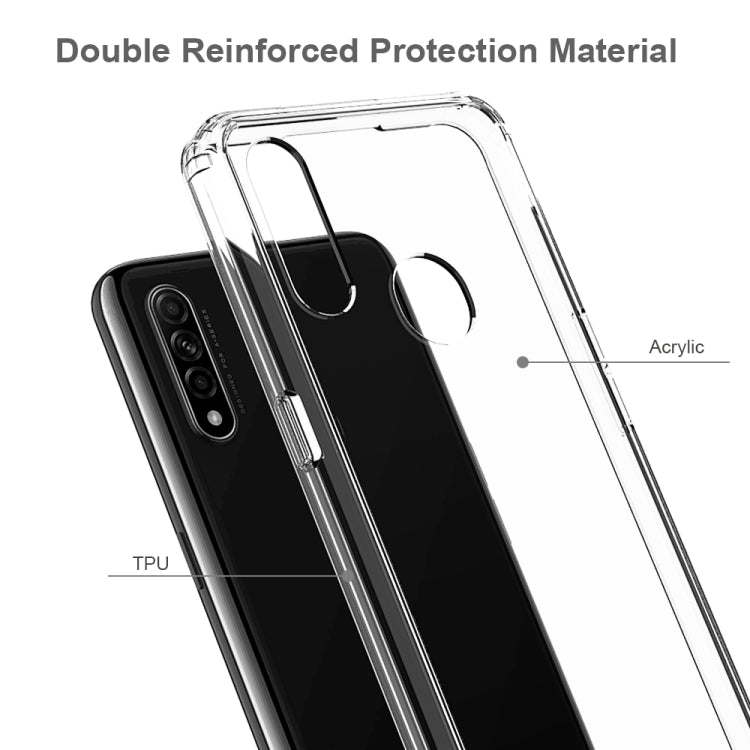 For OPPO A31 Shockproof Scratchproof TPU + Acrylic Protective Case(Transparent) - OPPO Cases by buy2fix | Online Shopping UK | buy2fix