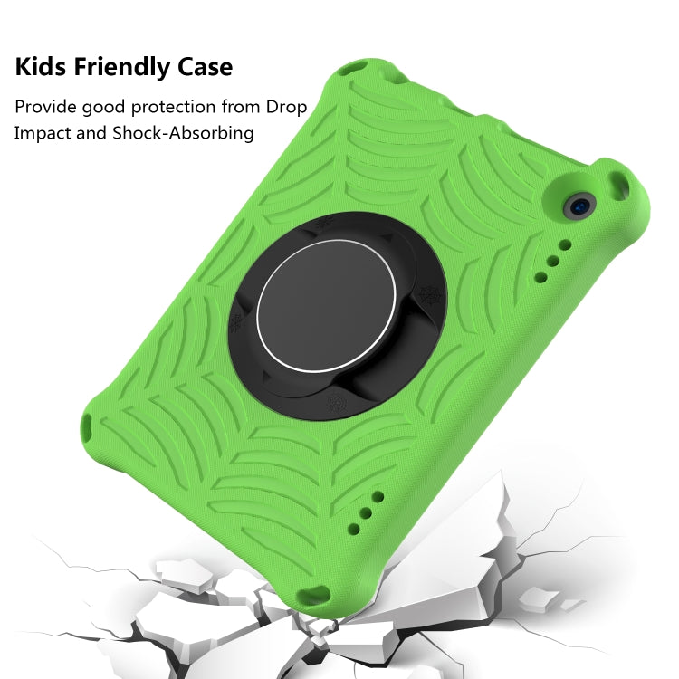 For Amazon Kindle Fire HD 8 2020 Spider King EVA Protective Case with Adjustable Shoulder Strap & Holder(Green) - Amazon by buy2fix | Online Shopping UK | buy2fix