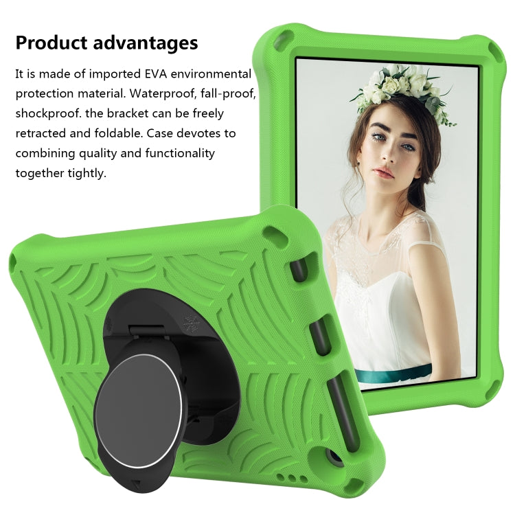 For Amazon Kindle Fire HD 8 2020 Spider King EVA Protective Case with Adjustable Shoulder Strap & Holder(Green) - Amazon by buy2fix | Online Shopping UK | buy2fix