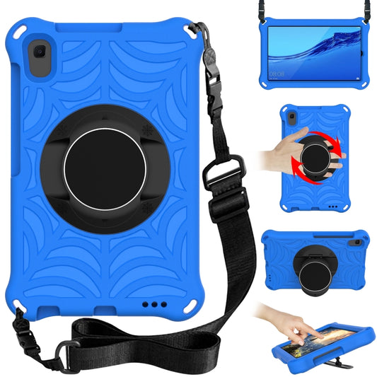 For Huawei MediaPad M5 Lite 8.0 inch Spider King EVA Protective Case with Adjustable Shoulder Strap & Holder(Blue) - Huawei by buy2fix | Online Shopping UK | buy2fix
