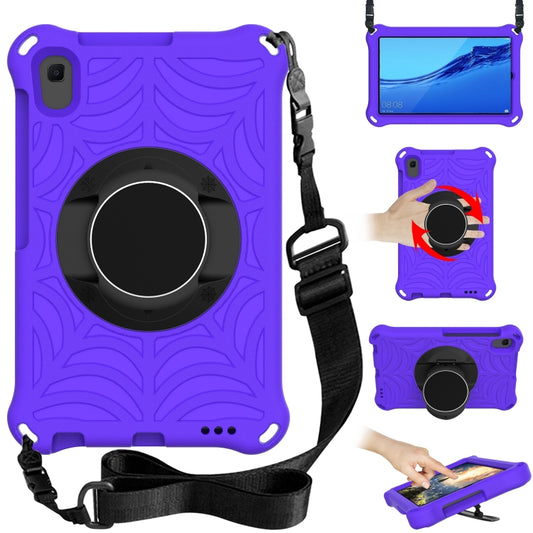 For Huawei MediaPad M5 Lite 8.0 inch Spider King EVA Protective Case with Adjustable Shoulder Strap & Holder(Purple) - Huawei by buy2fix | Online Shopping UK | buy2fix