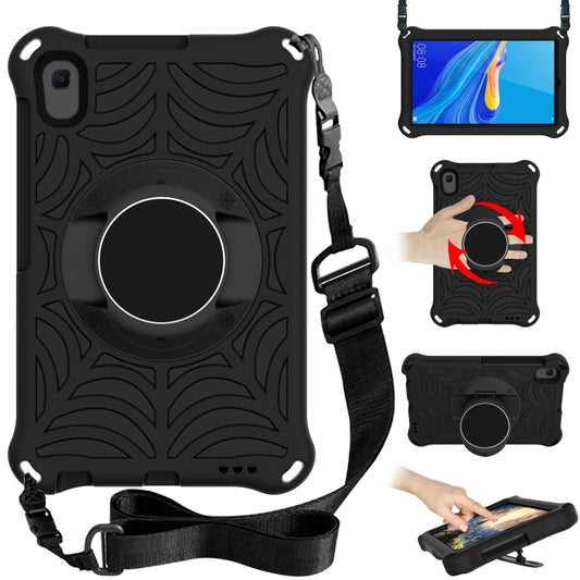 For Huawei MediaPad M6 8.4 Spider King EVA Protective Case with Adjustable Shoulder Strap & Holder(Black) - Huawei by buy2fix | Online Shopping UK | buy2fix