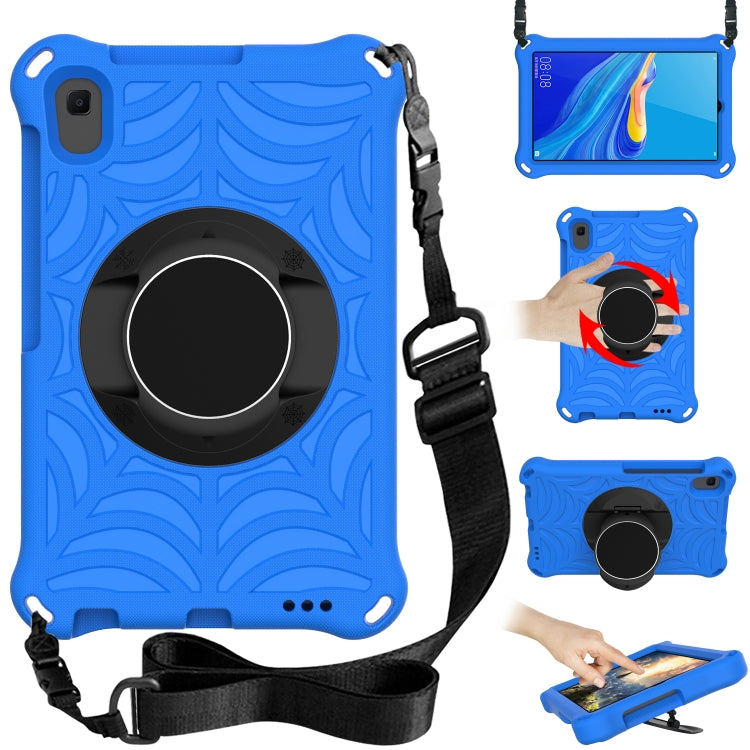 For Huawei MediaPad M6 8.4 Spider King EVA Protective Case with Adjustable Shoulder Strap & Holder(Blue) - Huawei by buy2fix | Online Shopping UK | buy2fix