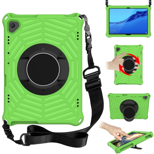 For Huawei MediaPad T5 Spider King EVA Protective Case with Adjustable Shoulder Strap & Holder(Green) - Huawei by buy2fix | Online Shopping UK | buy2fix