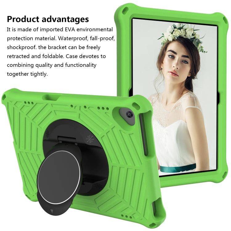 For Huawei MediaPad T5 Spider King EVA Protective Case with Adjustable Shoulder Strap & Holder(Green) - Huawei by buy2fix | Online Shopping UK | buy2fix