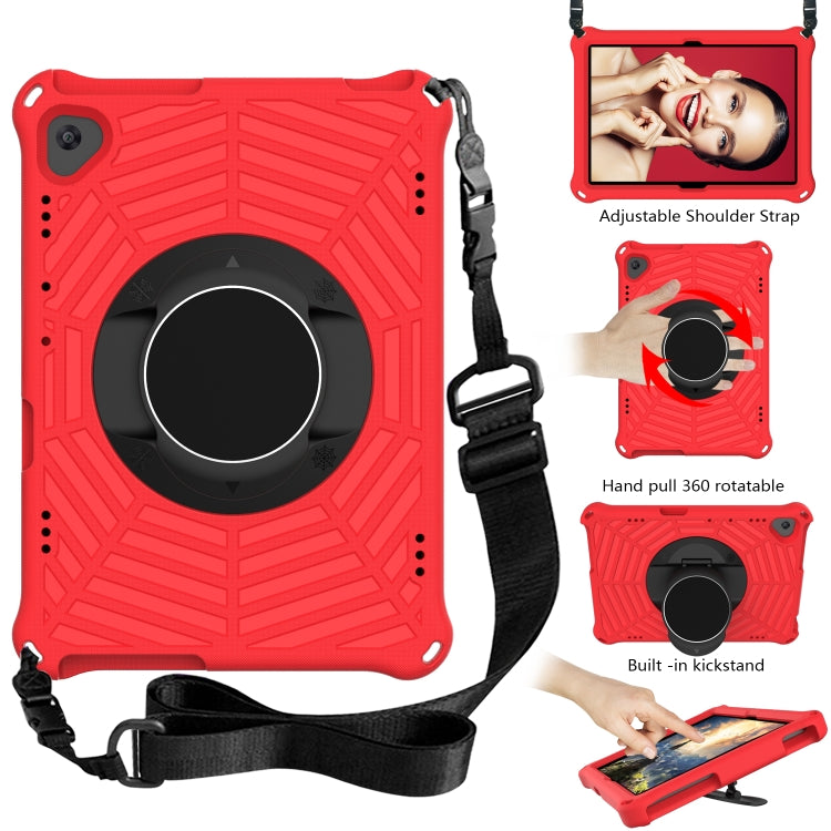 For Huawei MediaPad T5 Spider King EVA Protective Case with Adjustable Shoulder Strap & Holder(Red) - Huawei by buy2fix | Online Shopping UK | buy2fix