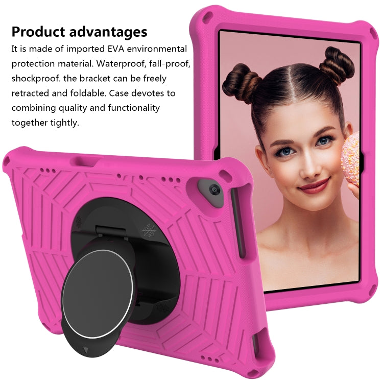 For Huawei MediaPad T5 Spider King EVA Protective Case with Adjustable Shoulder Strap & Holder(Rose Red) - Huawei by buy2fix | Online Shopping UK | buy2fix