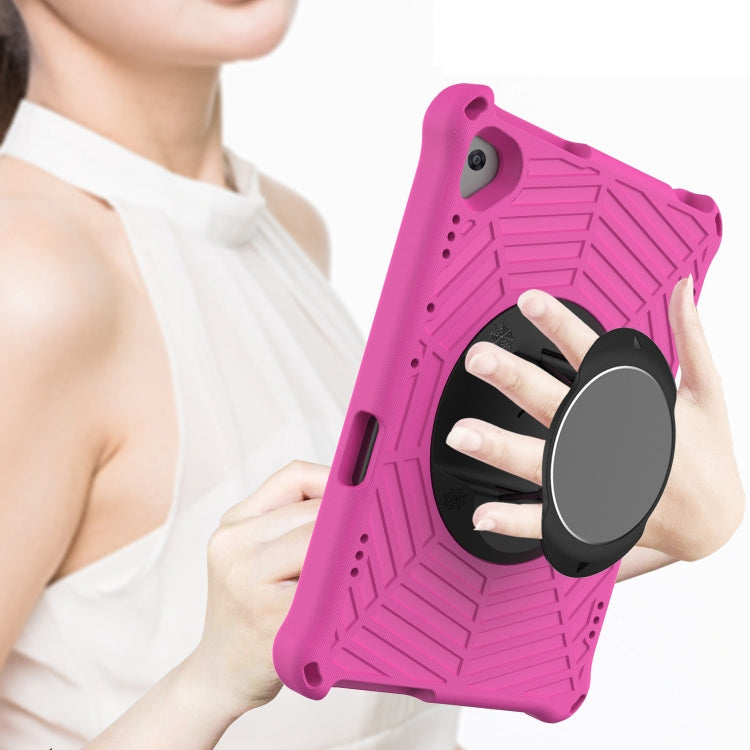 For Huawei MediaPad T5 Spider King EVA Protective Case with Adjustable Shoulder Strap & Holder(Rose Red) - Huawei by buy2fix | Online Shopping UK | buy2fix