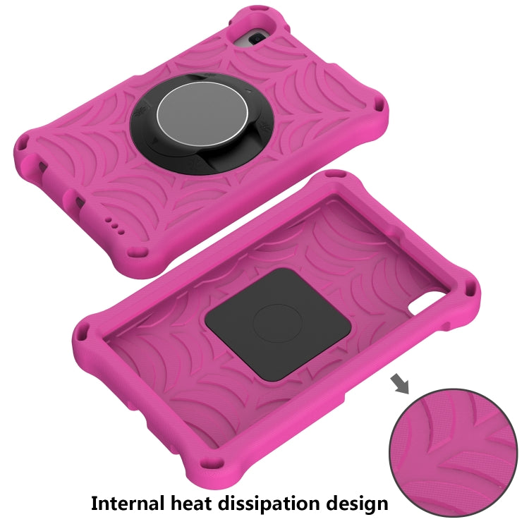 For Lenovo Tab M8 FHD TB-8505F / TB-8705X 8.0 inch Spider King EVA Protective Case with Adjustable Shoulder Strap & Holder(Rose Red) - Lenovo by buy2fix | Online Shopping UK | buy2fix
