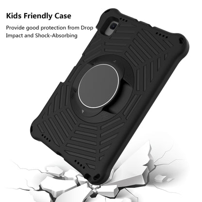 For Lenovo M10 Plus TB-X606F Spider King EVA Protective Case with Adjustable Shoulder Strap & Holder(Black) - Lenovo by buy2fix | Online Shopping UK | buy2fix