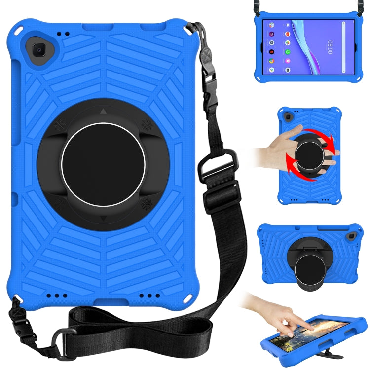 For Lenovo M10 Plus TB-X606F Spider King EVA Protective Case with Adjustable Shoulder Strap & Holder(Blue) - Lenovo by buy2fix | Online Shopping UK | buy2fix