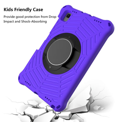 For Lenovo M10 Plus TB-X606F Spider King EVA Protective Case with Adjustable Shoulder Strap & Holder(Purple) - Lenovo by buy2fix | Online Shopping UK | buy2fix