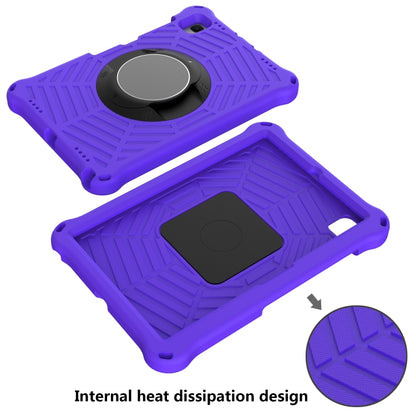 For Lenovo M10 Plus TB-X606F Spider King EVA Protective Case with Adjustable Shoulder Strap & Holder(Purple) - Lenovo by buy2fix | Online Shopping UK | buy2fix
