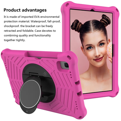 For Lenovo M10 Plus TB-X606F Spider King EVA Protective Case with Adjustable Shoulder Strap & Holder(Rose Red) - Lenovo by buy2fix | Online Shopping UK | buy2fix