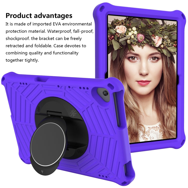 For Lenovo M10 FHD REL TB-X605FC / TB-X605LC Spider King EVA Protective Case with Adjustable Shoulder Strap & Holder(Purple) - Lenovo by buy2fix | Online Shopping UK | buy2fix