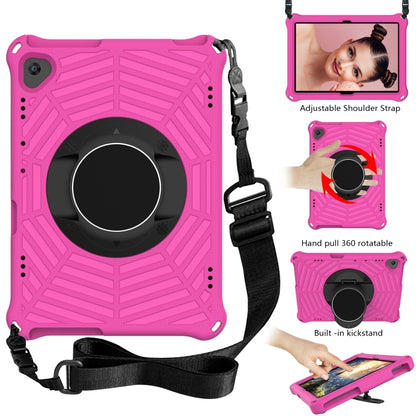 For Lenovo M10 FHD REL TB-X605FC / TB-X605LC Spider King EVA Protective Case with Adjustable Shoulder Strap & Holder(Rose Red) - Lenovo by buy2fix | Online Shopping UK | buy2fix