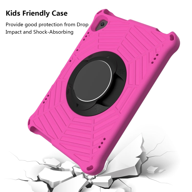 For Lenovo M10 FHD REL TB-X605FC / TB-X605LC Spider King EVA Protective Case with Adjustable Shoulder Strap & Holder(Rose Red) - Lenovo by buy2fix | Online Shopping UK | buy2fix