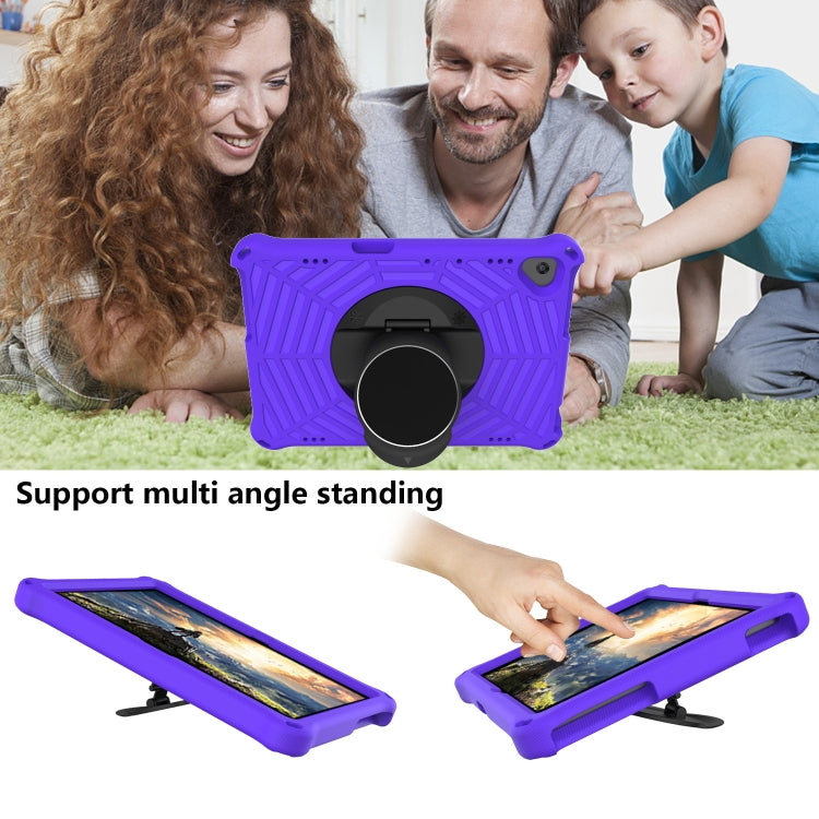 For Lenovo Tab M10 TB-X505F & TB-X605F / P10 TB-X705F Spider King EVA Protective Case with Adjustable Shoulder Strap & Holder(Purple) - Lenovo by buy2fix | Online Shopping UK | buy2fix