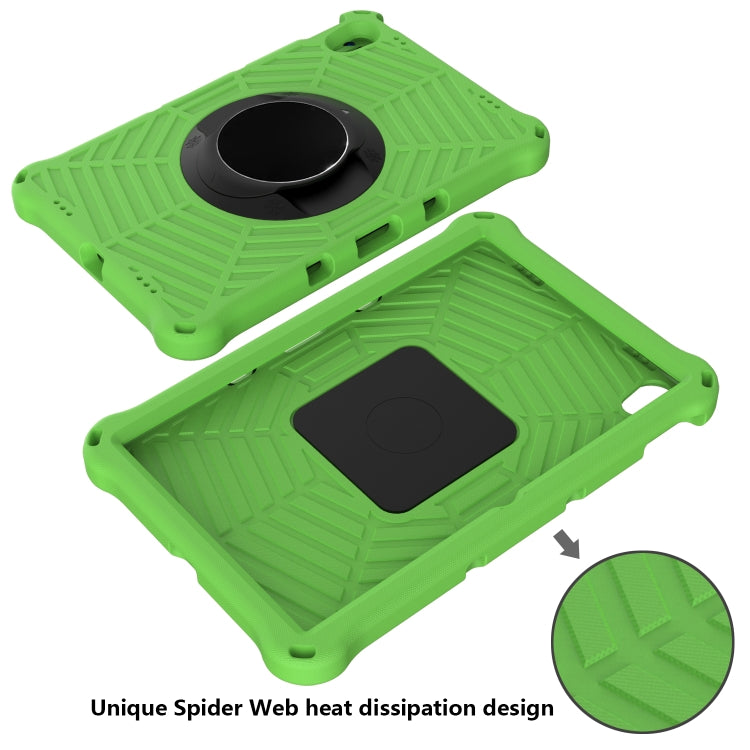 For Lenovo Tab P11 TB-J606F / XiaoXin Pad 11 Spider King EVA Protective Case with Adjustable Shoulder Strap & Holder(Green) - Lenovo by buy2fix | Online Shopping UK | buy2fix