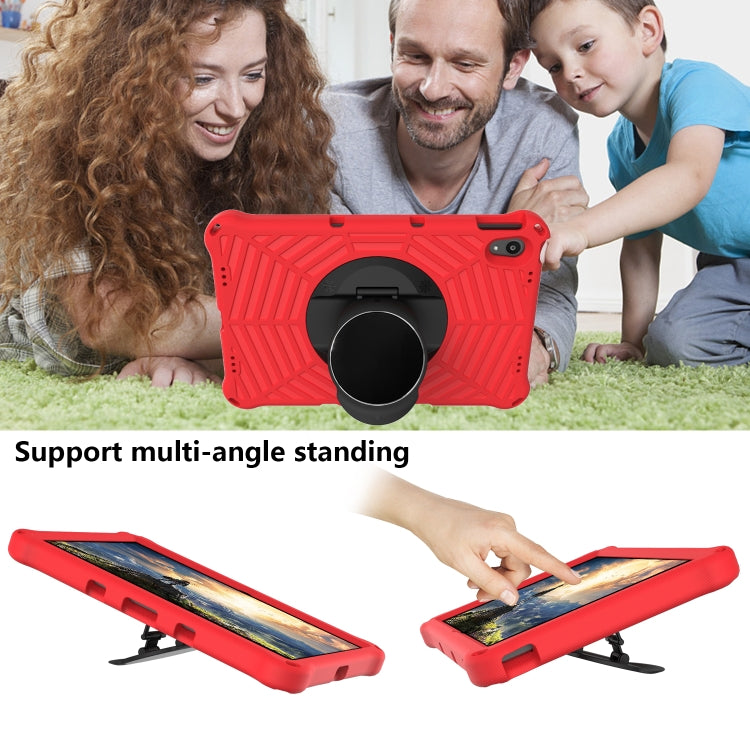 For Lenovo Tab P11 TB-J606F / XiaoXin Pad 11 Spider King EVA Protective Case with Adjustable Shoulder Strap & Holder(Red) - Lenovo by buy2fix | Online Shopping UK | buy2fix