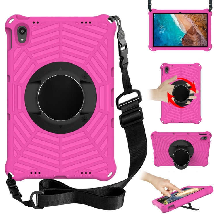 For Lenovo Tab P11 TB-J606F / XiaoXin Pad 11 Spider King EVA Protective Case with Adjustable Shoulder Strap & Holder(Rose Red) - Lenovo by buy2fix | Online Shopping UK | buy2fix