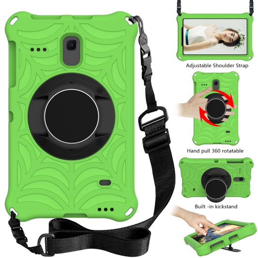 For Samsung Galaxy Tab A 8.0 2018 SM-T387W / SM-T387V & Tab A 8.0 SM-T385 / T380 & Tab 4 T330 & Tab E 8.0 T377 Spider King EVA Protective Case with Adjustable Shoulder Strap & Holder(Green) - Other Galaxy Tab PC by buy2fix | Online Shopping UK | buy2fix