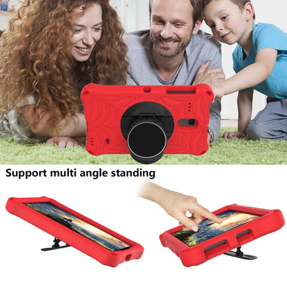 For Samsung Galaxy Tab A 8.0 2018 SM-T387W / SM-T387V & Tab A 8.0 SM-T385 / T380 & Tab 4 T330 & Tab E 8.0 T377 Spider King EVA Protective Case with Adjustable Shoulder Strap & Holder(Red) - Other Galaxy Tab PC by buy2fix | Online Shopping UK | buy2fix