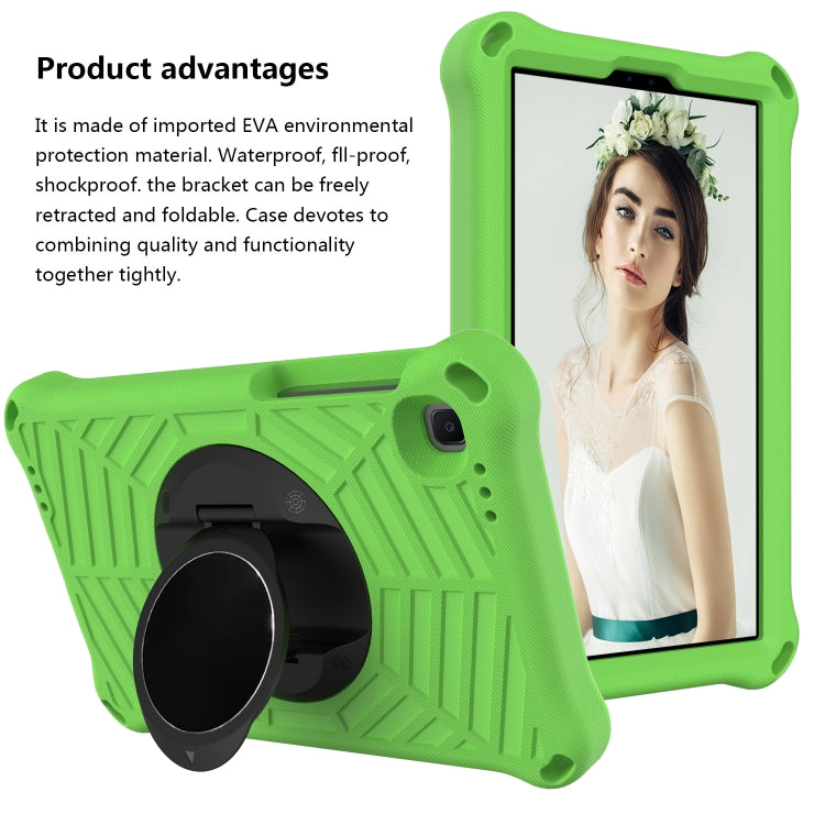 For Samsung Galaxy Tab A7 Lite 8.7 SM-T220 / SM-T225 Spider King EVA Protective Case with Adjustable Shoulder Strap & Holder(Green) - Tab A7 Lite T220 / T225 by buy2fix | Online Shopping UK | buy2fix