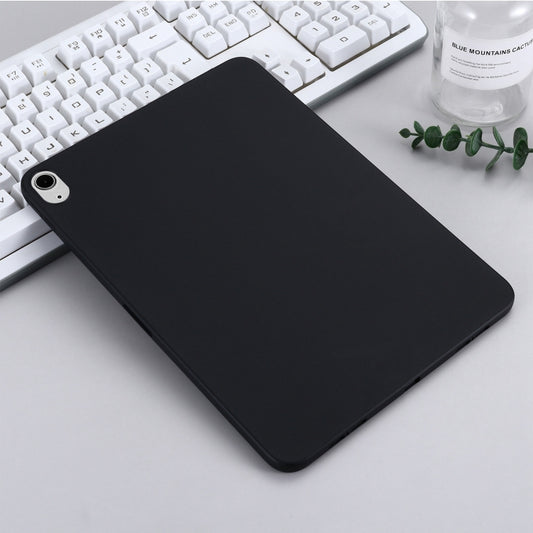 Solid Color Liquid Silicone Shockpoof Tablet Case For iPad Air 11 2024 / Air 2022 / 2020 10.9(Black) by buy2fix