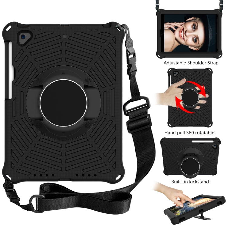 Spider King EVA Protective Case with Adjustable Shoulder Strap & Holder & Pen Slot For iPad 9.7 2018 & 2017 / Pro 9.7 / Air 2 / Air(Black) - iPad 9.7 (2018) & (2017) Cases by buy2fix | Online Shopping UK | buy2fix