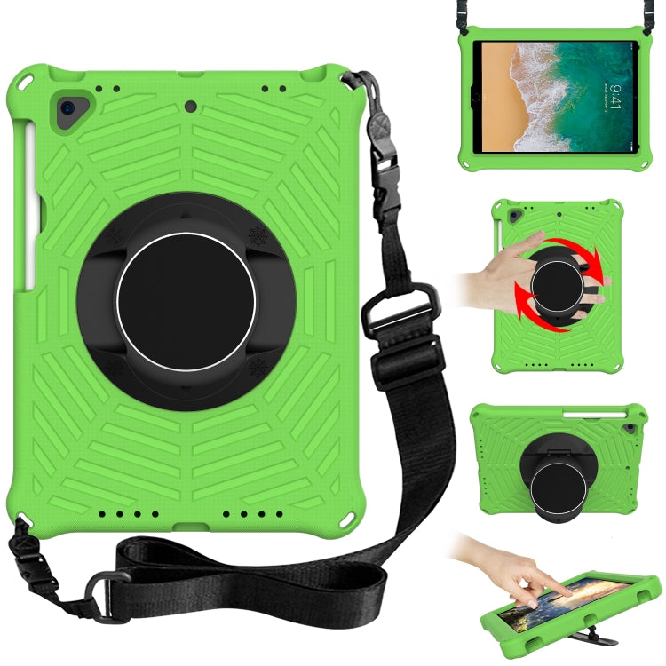 Spider King EVA Protective Case with Adjustable Shoulder Strap & Holder & Pen Slot For iPad 9.7 2018 & 2017 / Pro 9.7 / Air 2 / Air(Green) - iPad 9.7 (2018) & (2017) Cases by buy2fix | Online Shopping UK | buy2fix