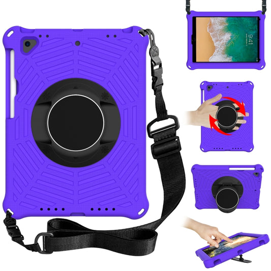 Spider King EVA Protective Case with Adjustable Shoulder Strap & Holder & Pen Slot For iPad 9.7 2018 & 2017 / Pro 9.7 / Air 2 / Air(Purple) - iPad 9.7 (2018) & (2017) Cases by buy2fix | Online Shopping UK | buy2fix