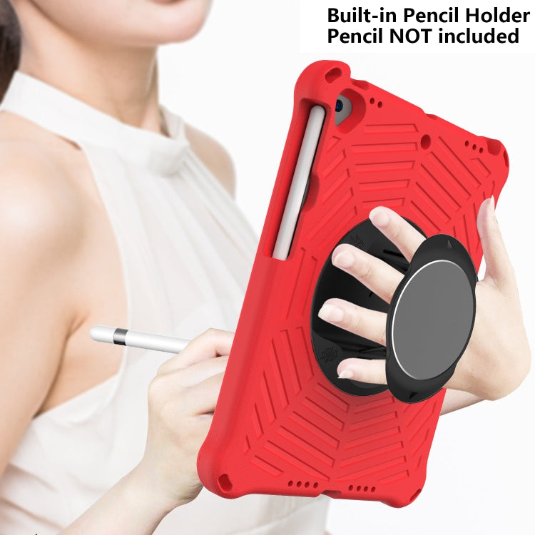 For iPad 10.2 2021 / 2020 / 2019 Spider King EVA Protective Case with Adjustable Shoulder Strap & Holder & Pen Slot(Red) - iPad 10.2 Cases by buy2fix | Online Shopping UK | buy2fix