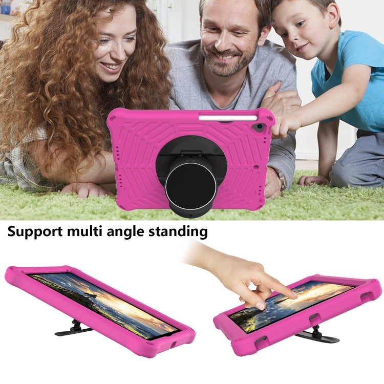 For iPad 10.2 2021 / 2020 / 2019 Spider King EVA Protective Case with Adjustable Shoulder Strap & Holder & Pen Slot(Rose Red) - iPad 10.2 Cases by buy2fix | Online Shopping UK | buy2fix