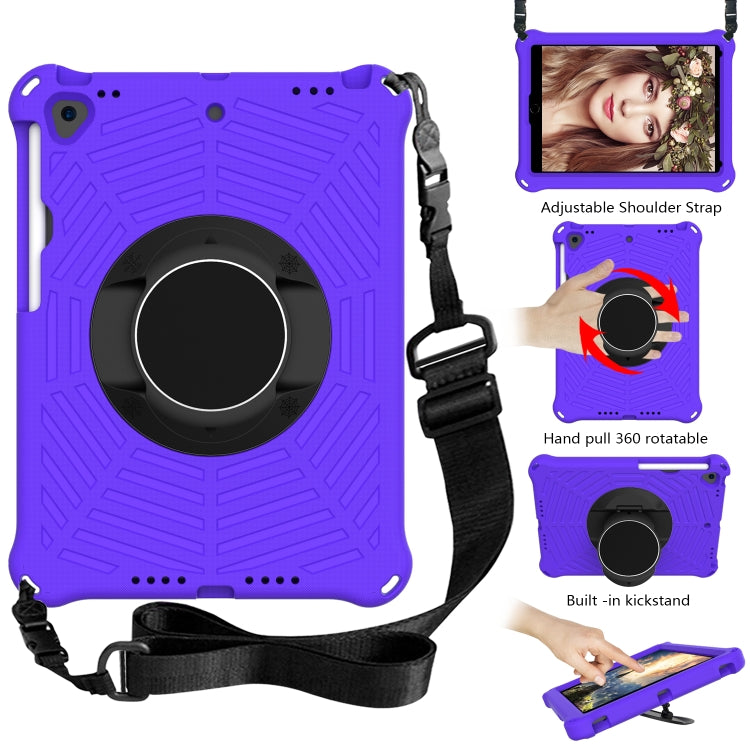 Spider King EVA Protective Case with Adjustable Shoulder Strap & Holder & Pen Slot For iPad Pro 10.5 inch 2017 / Air 3 10.5 inch(Purple) - iPad Pro 10.5 inch Cases by buy2fix | Online Shopping UK | buy2fix