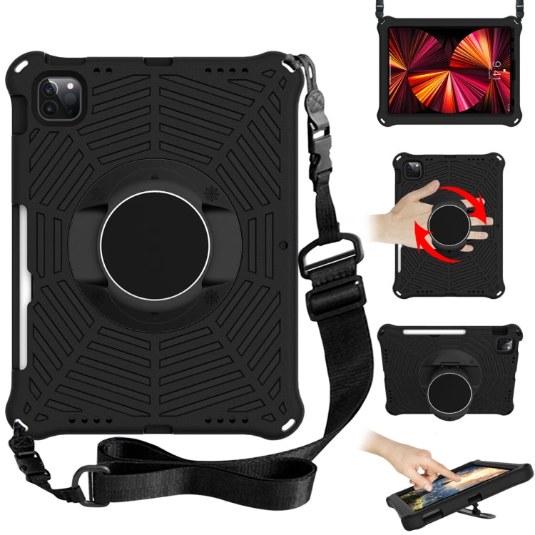 Spider King EVA Protective Tablet Case with Adjustable Shoulder Strap & Holder & Pen Slot For iPad Pro 11 inch 2021 & 2020 & 2018 /  Air 2020 / Air 2022 10.9(Black) - iPad Pro 11 (2022/2021) Cases by buy2fix | Online Shopping UK | buy2fix