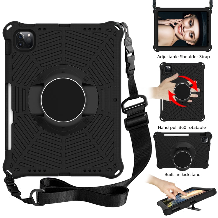 Spider King EVA Protective Tablet Case with Adjustable Shoulder Strap & Holder & Pen Slot For iPad Pro 11 inch 2021 & 2020 & 2018 /  Air 2020 / Air 2022 10.9(Black) - iPad Pro 11 (2022/2021) Cases by buy2fix | Online Shopping UK | buy2fix