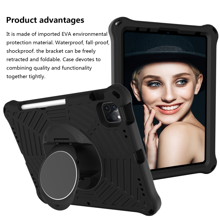 Spider King EVA Protective Tablet Case with Adjustable Shoulder Strap & Holder & Pen Slot For iPad Pro 11 inch 2021 & 2020 & 2018 /  Air 2020 / Air 2022 10.9(Black) - iPad Pro 11 (2022/2021) Cases by buy2fix | Online Shopping UK | buy2fix