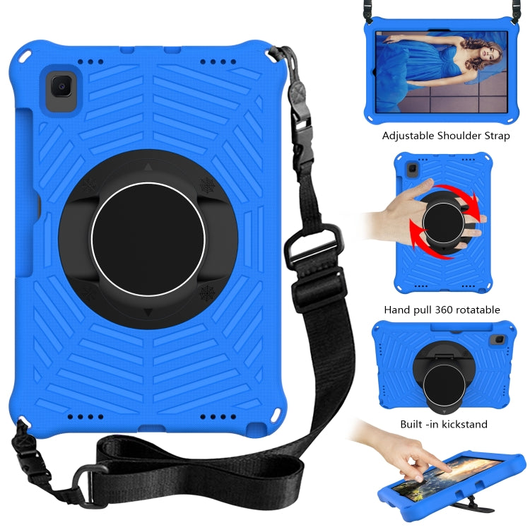 Spider King EVA Protective Case with Adjustable Shoulder Strap & Holder & Pen Slot For Samsung Galaxy Tab S6 Lite SM-P610 / SM-P615 / Tab A7 10.4 T500 / T860 / T720(Blue) - Tab S6 Lite P610 / P615 by buy2fix | Online Shopping UK | buy2fix