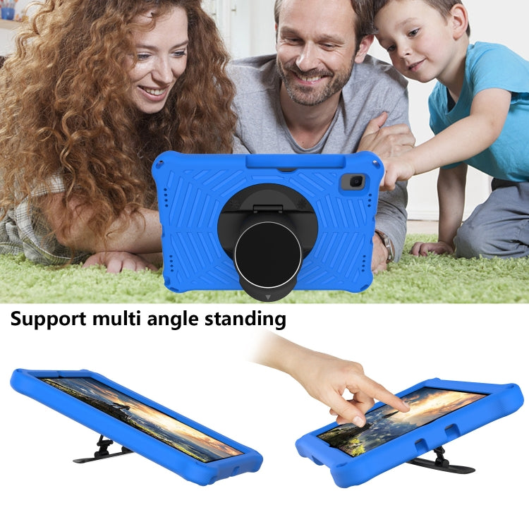 Spider King EVA Protective Case with Adjustable Shoulder Strap & Holder & Pen Slot For Samsung Galaxy Tab S6 Lite SM-P610 / SM-P615 / Tab A7 10.4 T500 / T860 / T720(Blue) - Tab S6 Lite P610 / P615 by buy2fix | Online Shopping UK | buy2fix