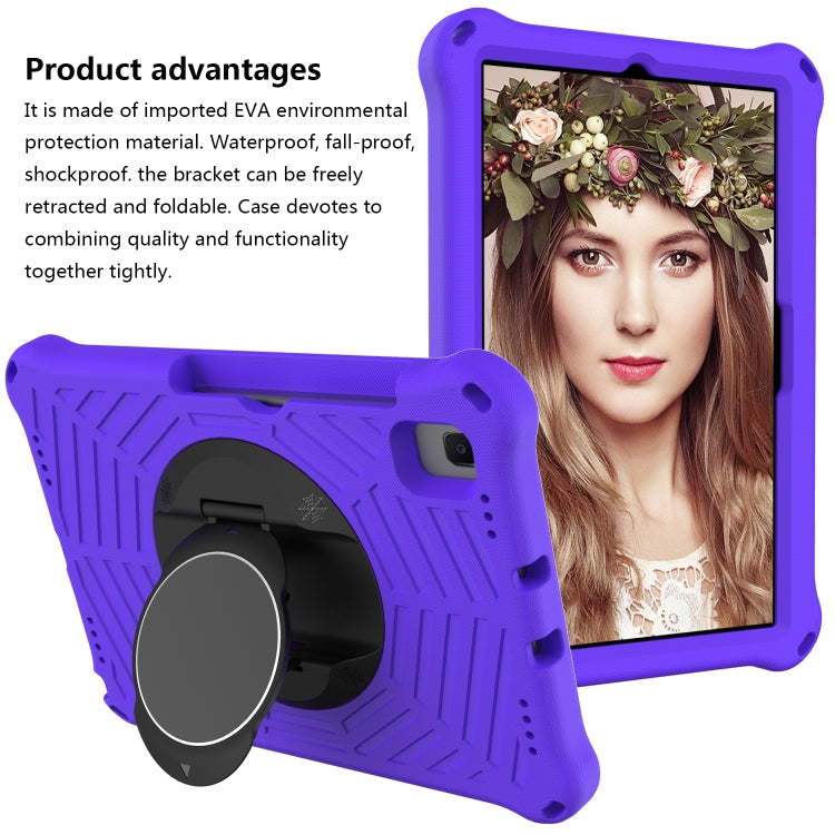 Spider King EVA Protective Case with Adjustable Shoulder Strap & Holder & Pen Slot For Samsung Galaxy Tab S6 Lite SM-P610 / SM-P615 / Tab A7 10.4 T500 / T860 / T720(Purple) - Tab S6 Lite P610 / P615 by buy2fix | Online Shopping UK | buy2fix