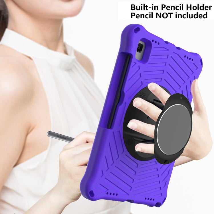 Spider King EVA Protective Case with Adjustable Shoulder Strap & Holder & Pen Slot For Samsung Galaxy Tab S6 Lite SM-P610 / SM-P615 / Tab A7 10.4 T500 / T860 / T720(Purple) - Tab S6 Lite P610 / P615 by buy2fix | Online Shopping UK | buy2fix